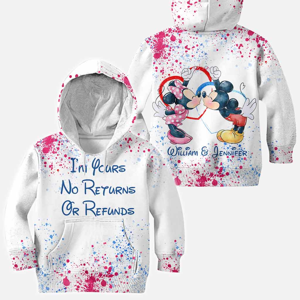 Personalized All Over Print Hoodie Custom Name Gift for Couples All Over Shirt GradoCreations