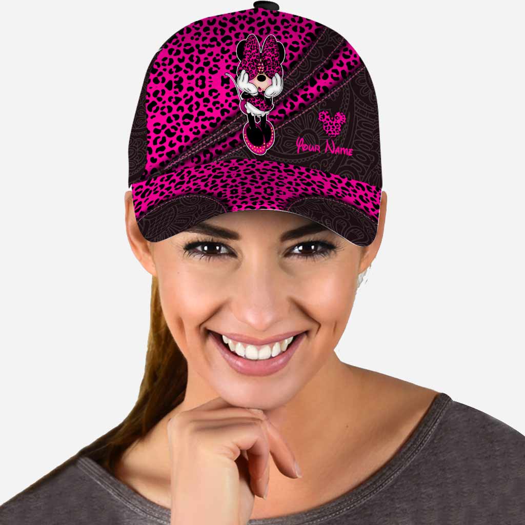Personalized Leopard Print Mouse Ears Classic Cap for Kids Classic Cap GradoCreations