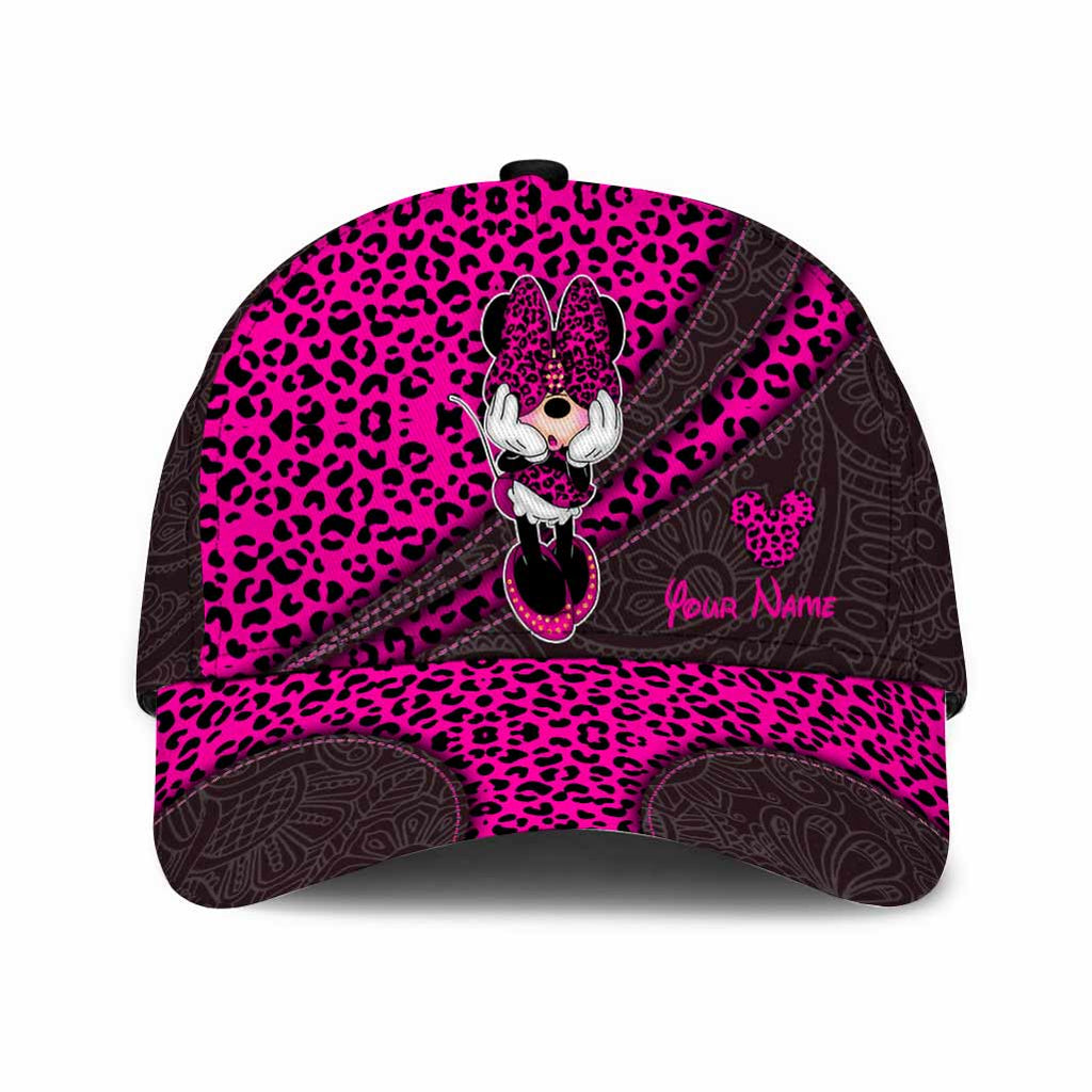 Personalized Leopard Print Mouse Ears Classic Cap for Kids Classic Cap GradoCreations