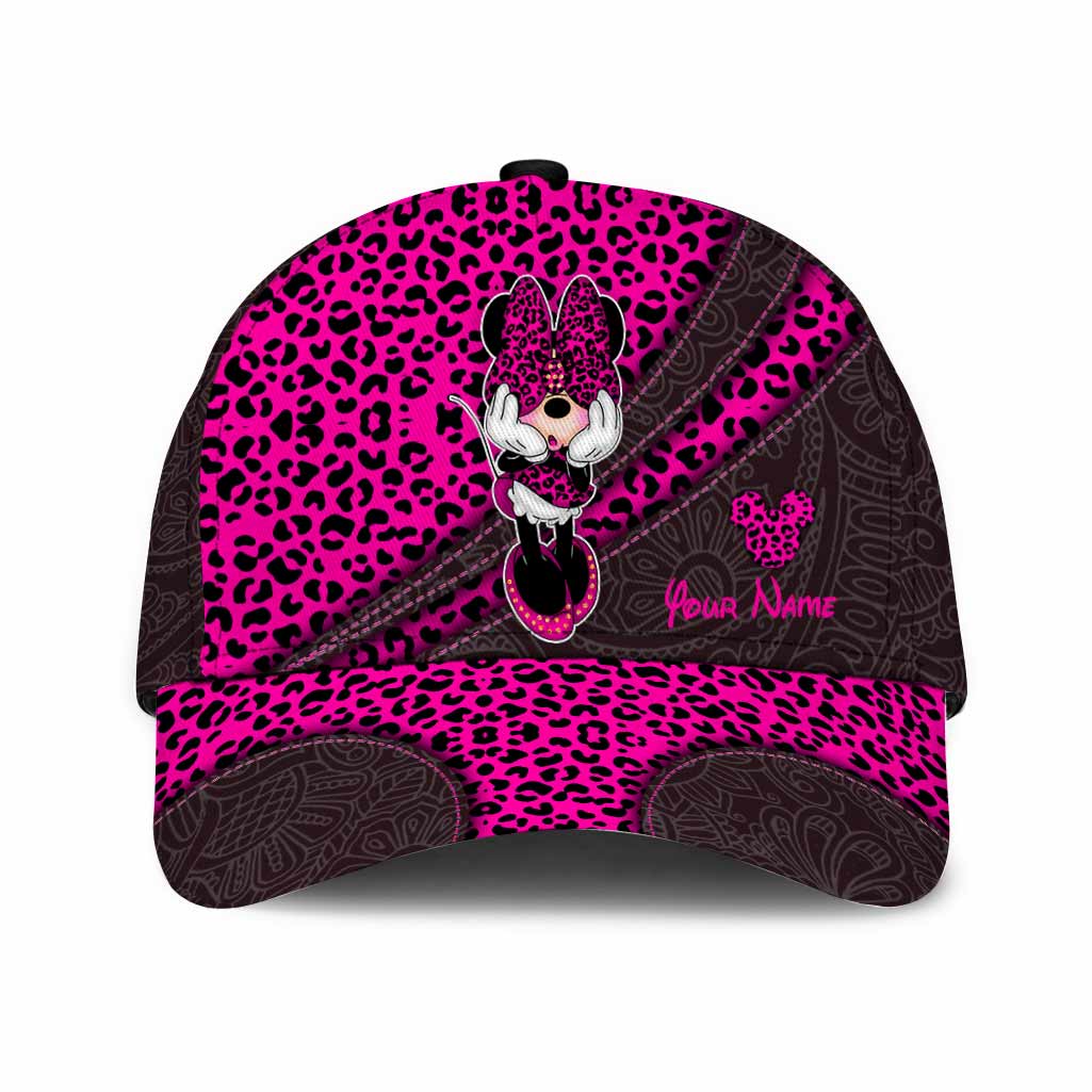 Personalized Leopard Print Mouse Ears Classic Cap for Kids Classic Cap GradoCreations