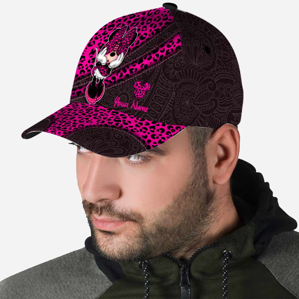 Personalized Leopard Print Mouse Ears Classic Cap for Kids Classic Cap GradoCreations