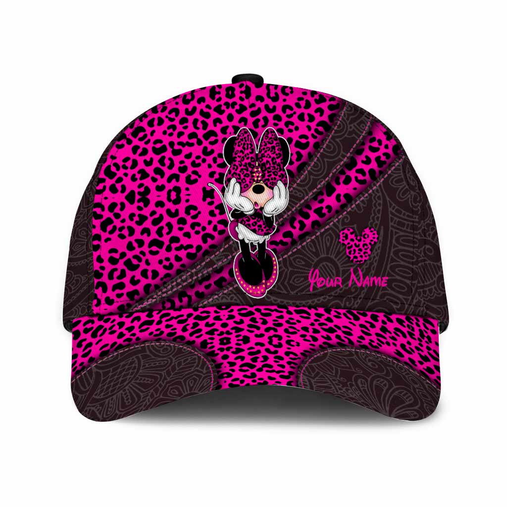 Personalized Leopard Print Mouse Ears Classic Cap for Kids Classic Cap GradoCreations
