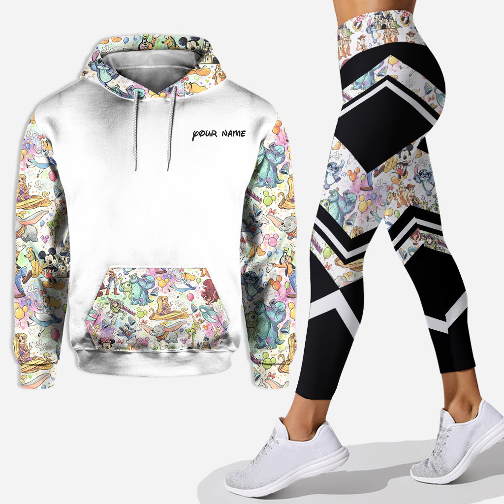 Personalized Magical World Hoodie & Leggings Set for Kids Hoodie & Leggings GradoCreations