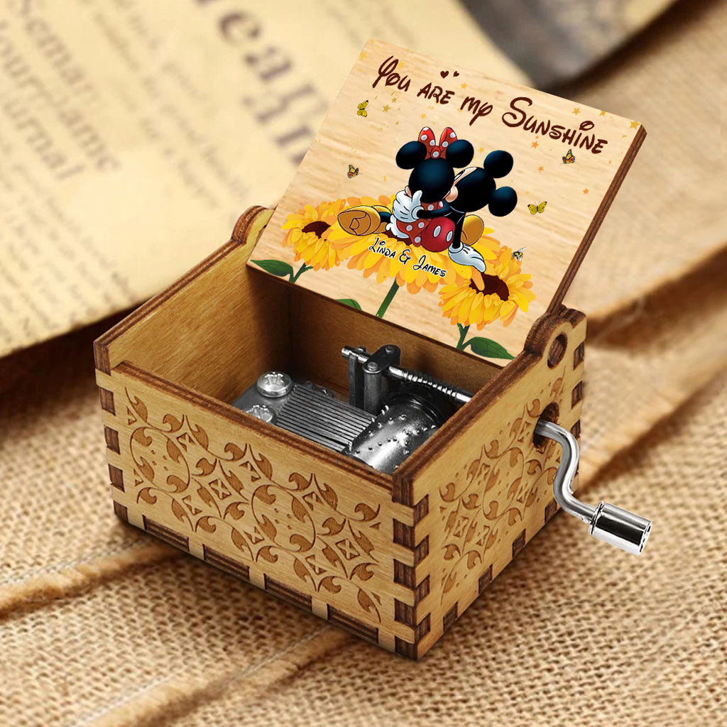 Personalized Hand Crank Music Box You Are My Sunshine Gift Hand Crank Music Box GradoCreations