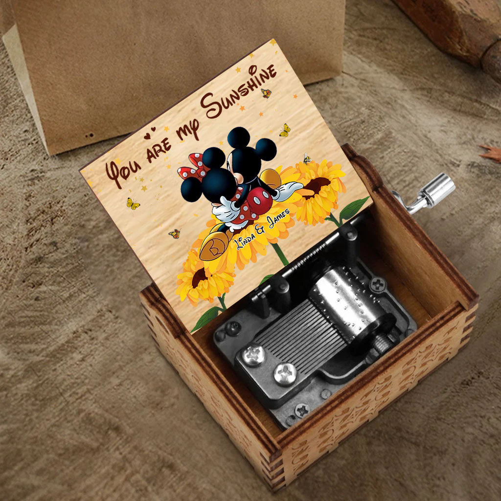 Personalized Hand Crank Music Box You Are My Sunshine Gift Hand Crank Music Box GradoCreations