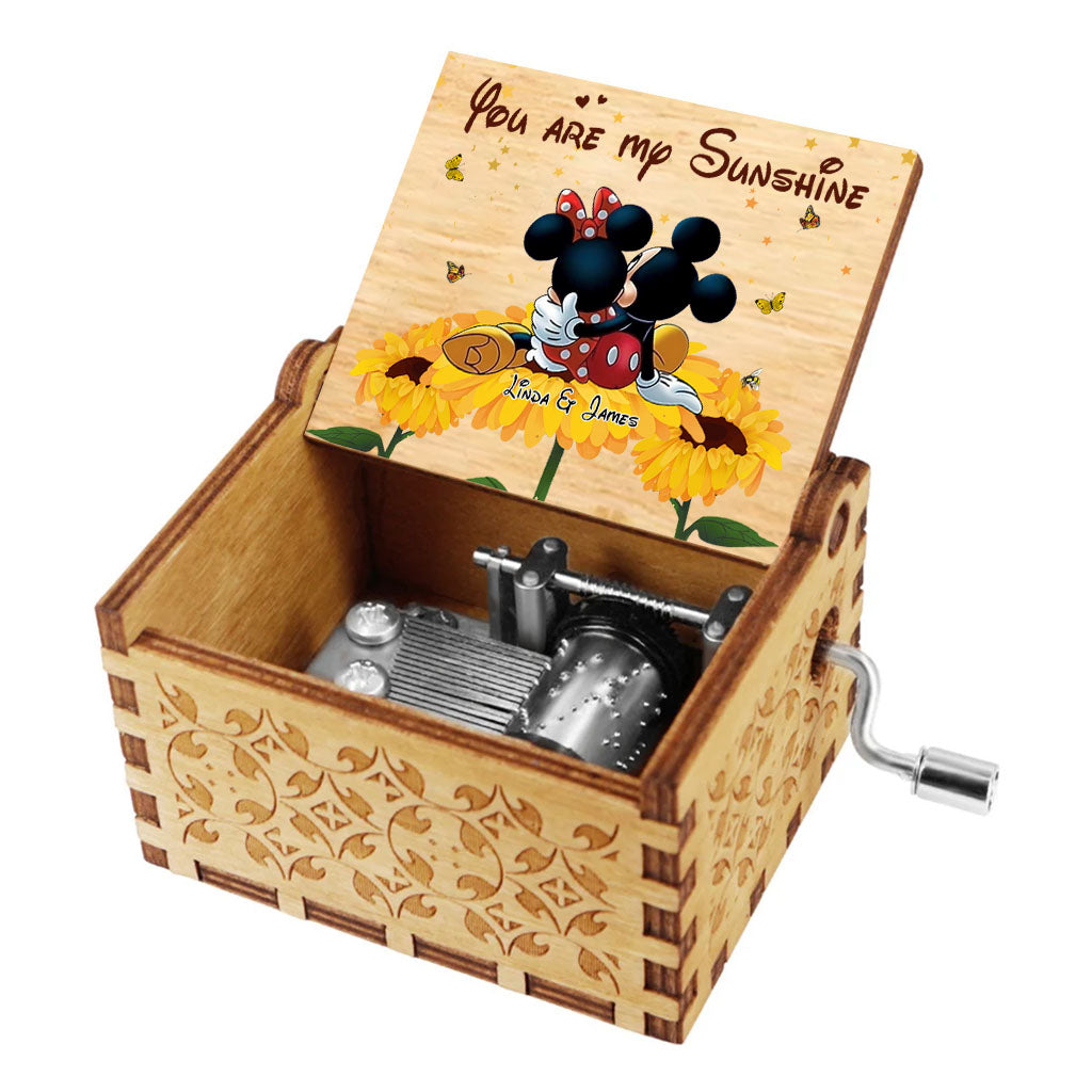 Personalized Hand Crank Music Box You Are My Sunshine Gift Hand Crank Music Box GradoCreations