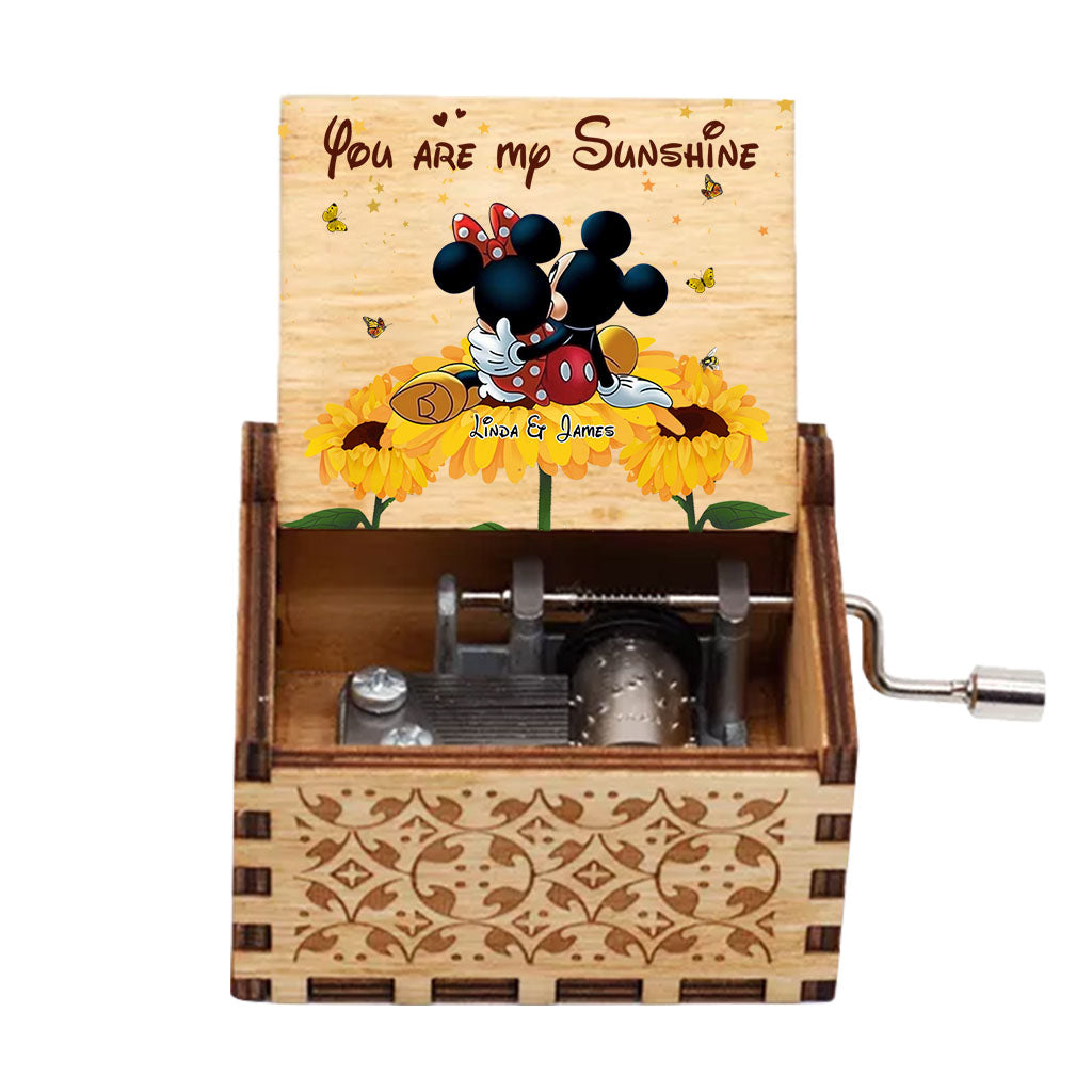 Personalized Hand Crank Music Box You Are My Sunshine Gift Hand Crank Music Box GradoCreations