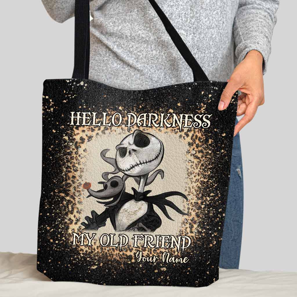 Personalized Nightmare Tote Bag Custom Name Gift for Halloween Tote Bag GradoCreations