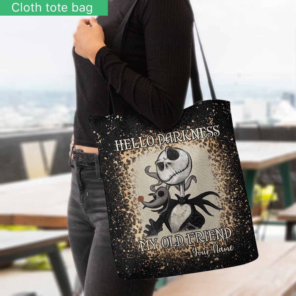 Personalized Nightmare Tote Bag Custom Name Gift for Halloween Tote Bag GradoCreations