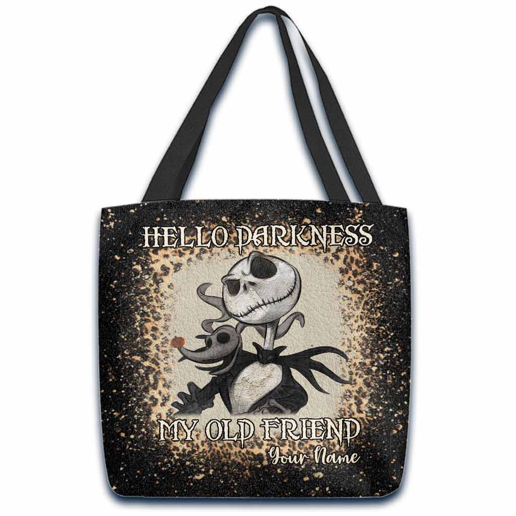 Personalized Nightmare Tote Bag Custom Name Gift for Halloween Tote Bag GradoCreations