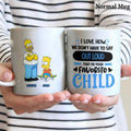 Personalized Favorite Child Mug Custom Name Gift for Dad Mug GradoCreations