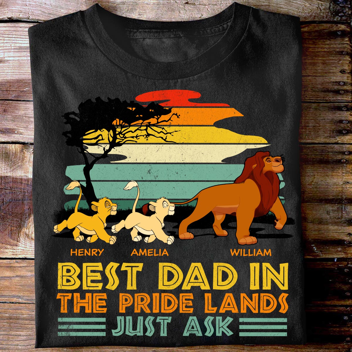 Personalized Best Dad T-Shirt & Hoodie for Father's Day Gift T-shirt & Hoodie GradoCreations