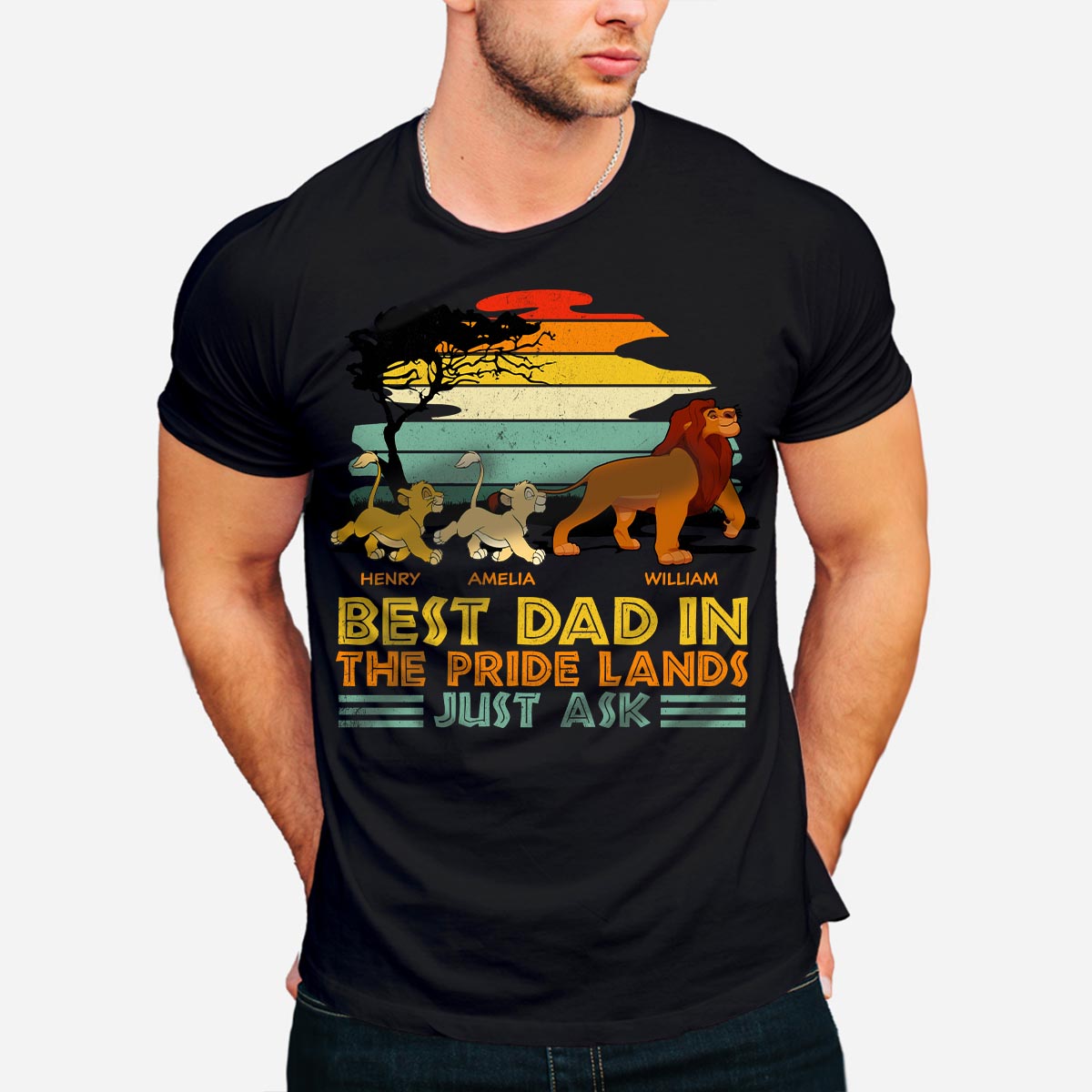 Personalized Best Dad T-Shirt & Hoodie for Father's Day Gift T-shirt & Hoodie GradoCreations