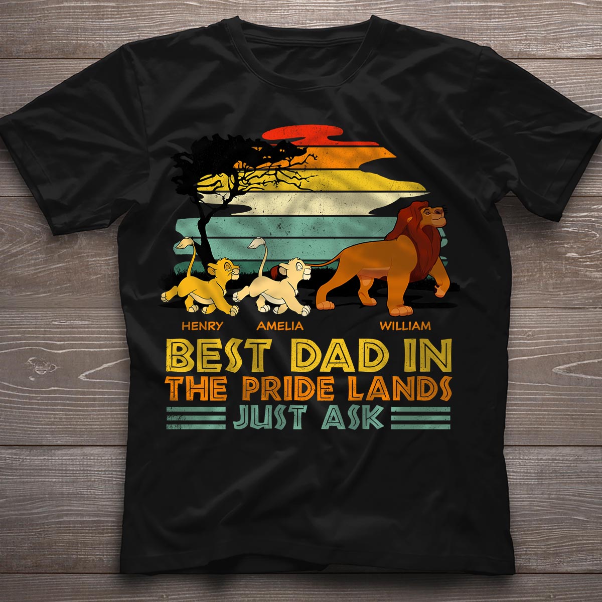 Personalized Best Dad T-Shirt & Hoodie for Father's Day Gift T-shirt & Hoodie GradoCreations