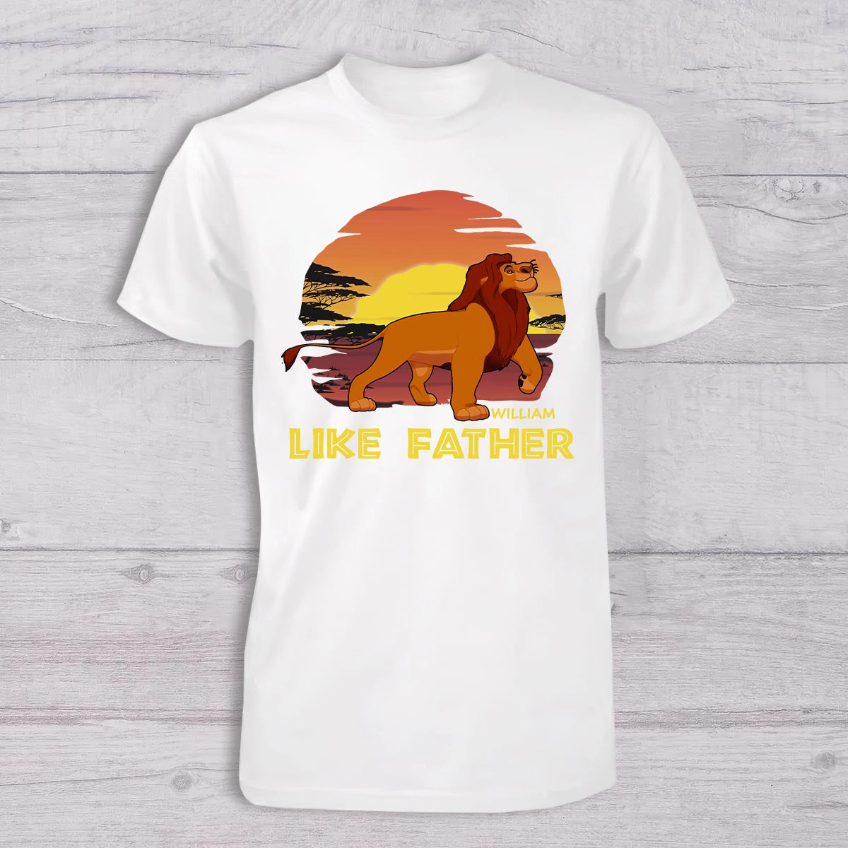 Personalized Father and Baby T-shirt Set Like Father Like Son Gift T-shirt And Baby Onesie GradoCreations