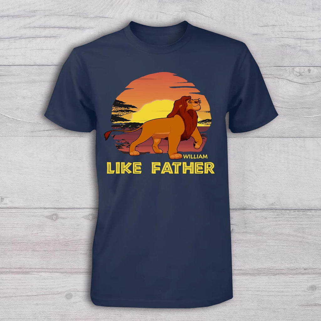 Personalized Father and Baby T-shirt Set Like Father Like Son Gift T-shirt And Baby Onesie GradoCreations