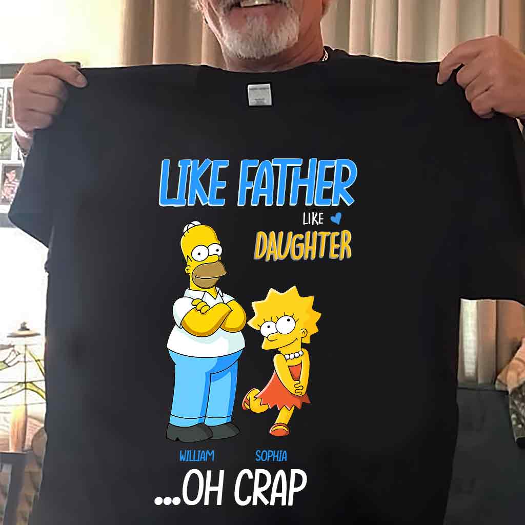 Personalized Father Daughter T-shirt and Hoodie Custom Name Gift T-shirt & Hoodie GradoCreations