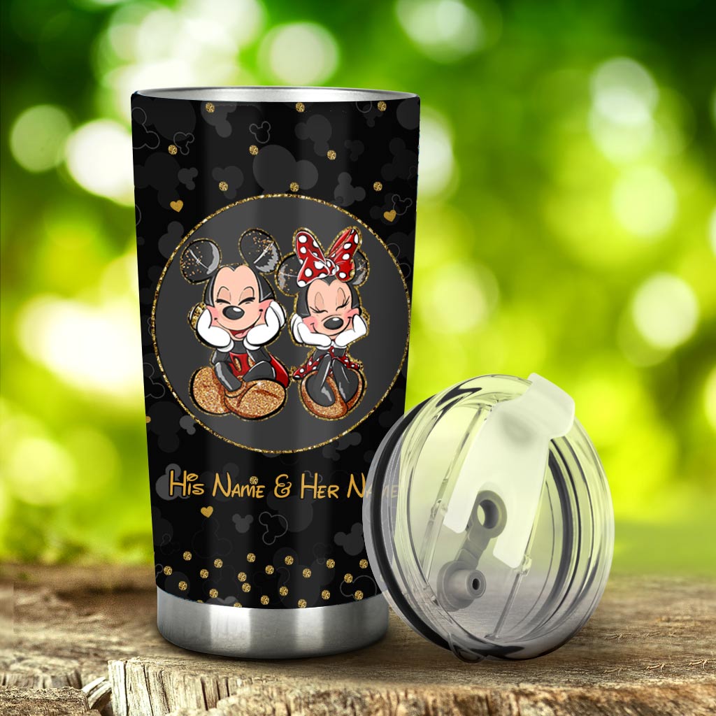 Personalized Mickey Mouse Tumbler Custom Name Gift for Couples Tumbler GradoCreations
