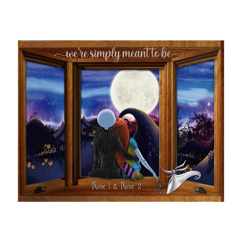 Personalized Nightmare Wall Tapestry Couples Gift for Anniversary Wall Tapestry GradoCreations