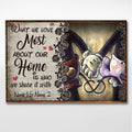 Personalized Home Poster Art Custom Name Gift for Couples Canvas and Poster GradoCreations
