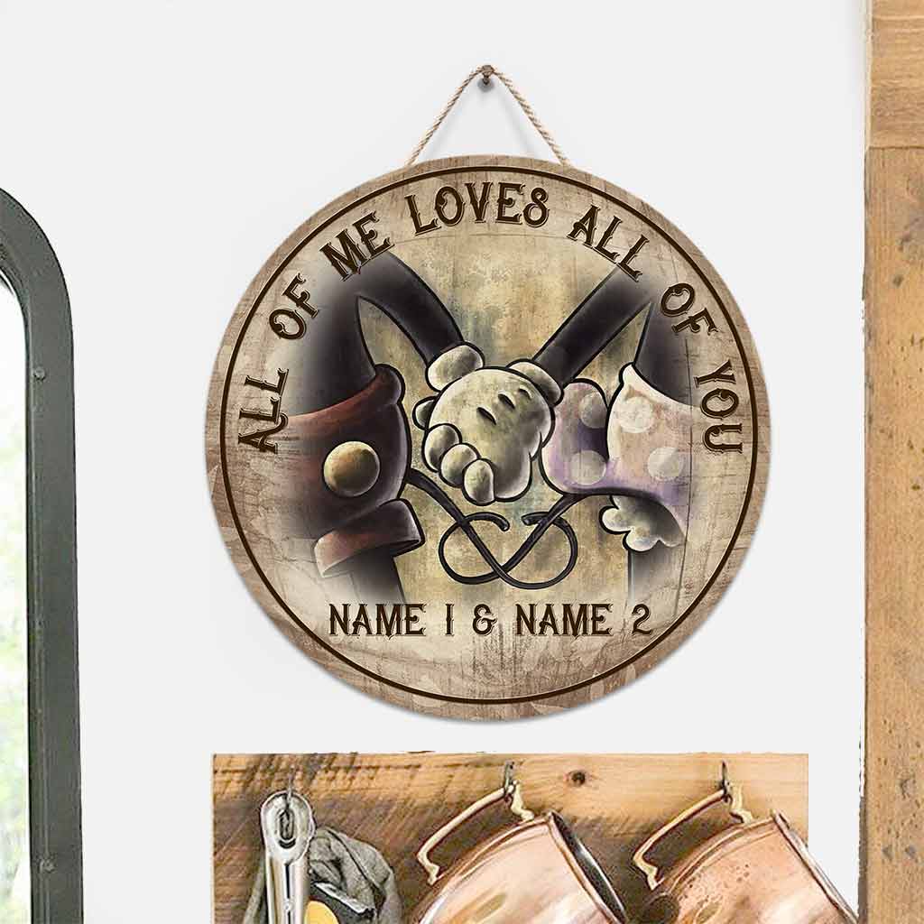 Personalized Round Wood Sign for Couples - Custom Love Decor Round Wood Sign GradoCreations