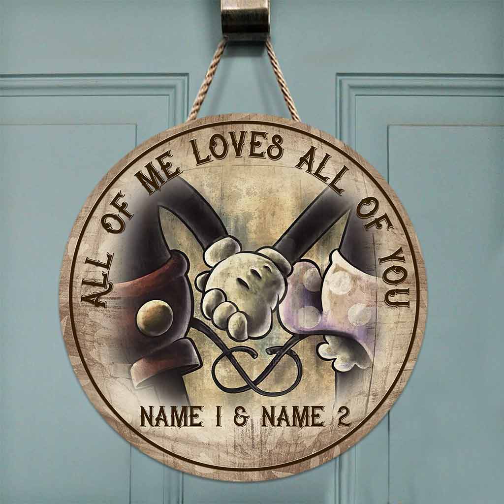 Personalized Round Wood Sign for Couples - Custom Love Decor Round Wood Sign GradoCreations