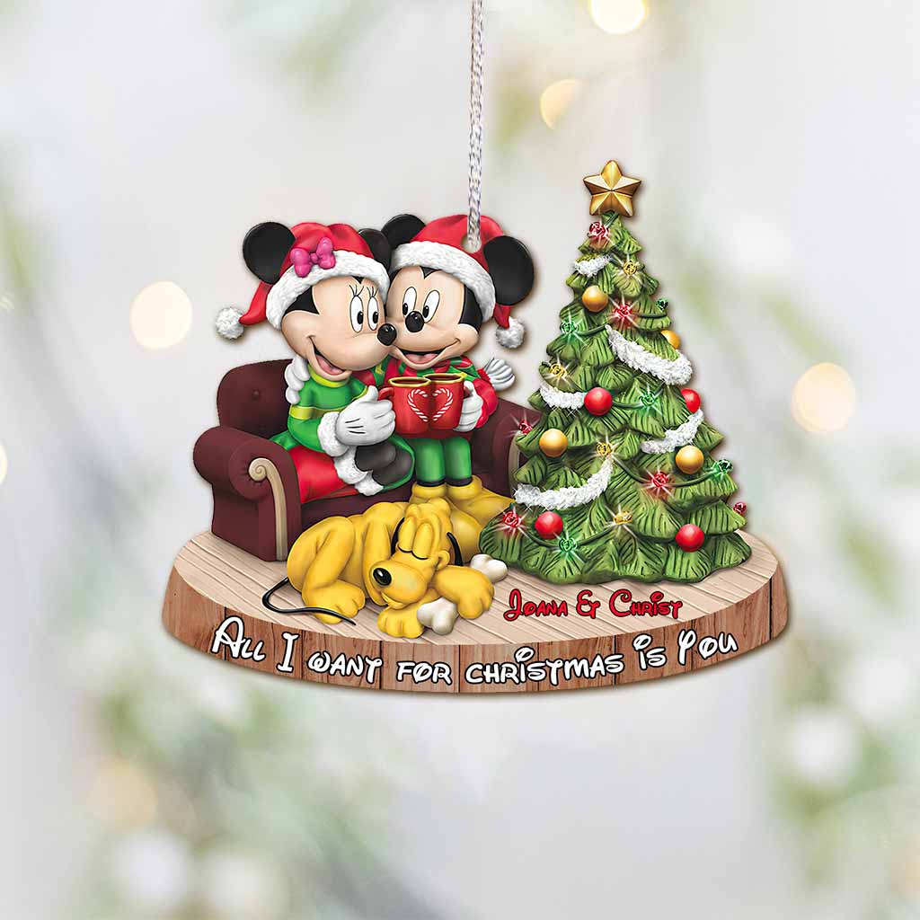Personalized Christmas Mouse Ornament Custom Name Gift Ornament GradoCreations