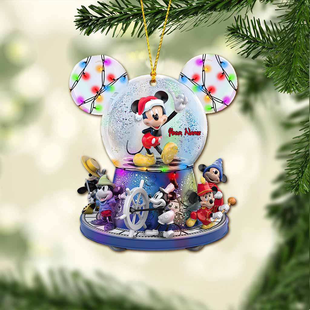 Personalized Mouse Ornament Custom Name Holiday Decoration Gift Ornament GradoCreations