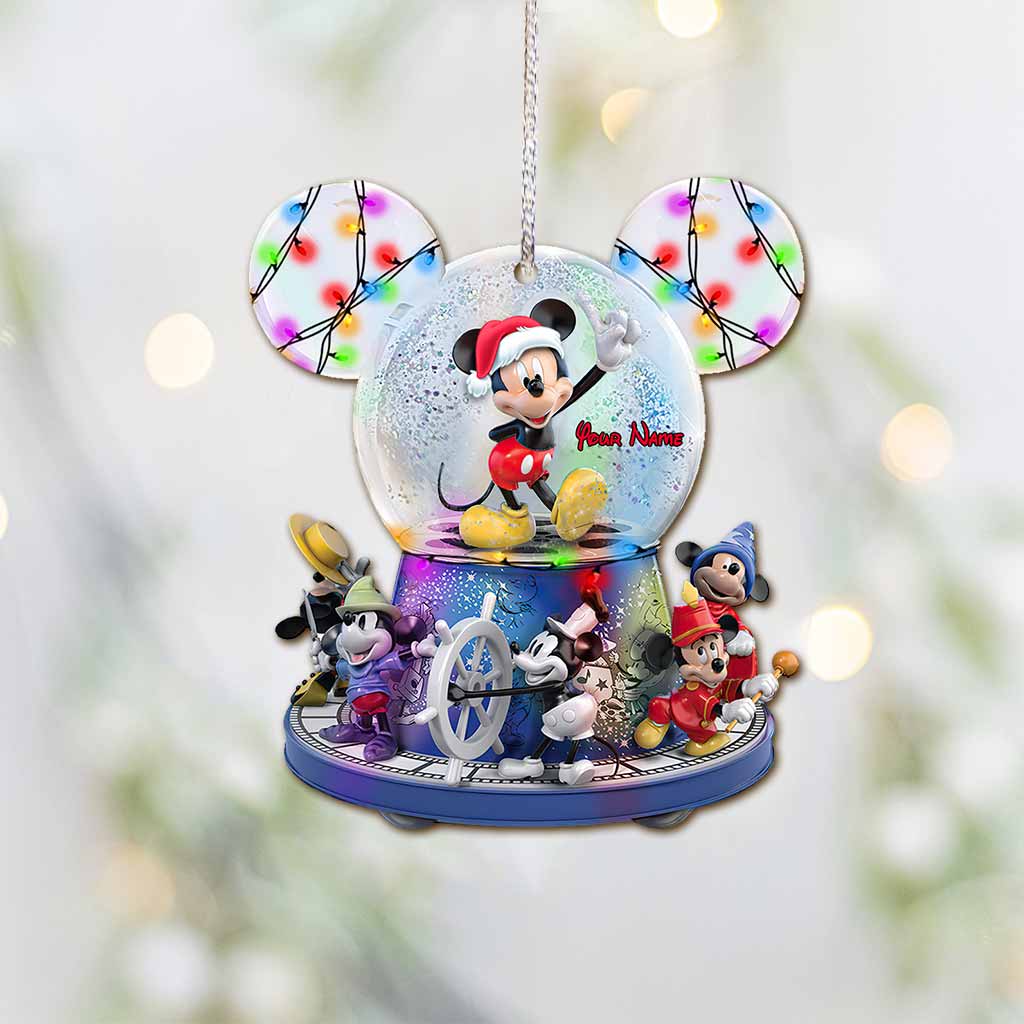Personalized Mouse Ornament Custom Name Holiday Decoration Gift Ornament GradoCreations