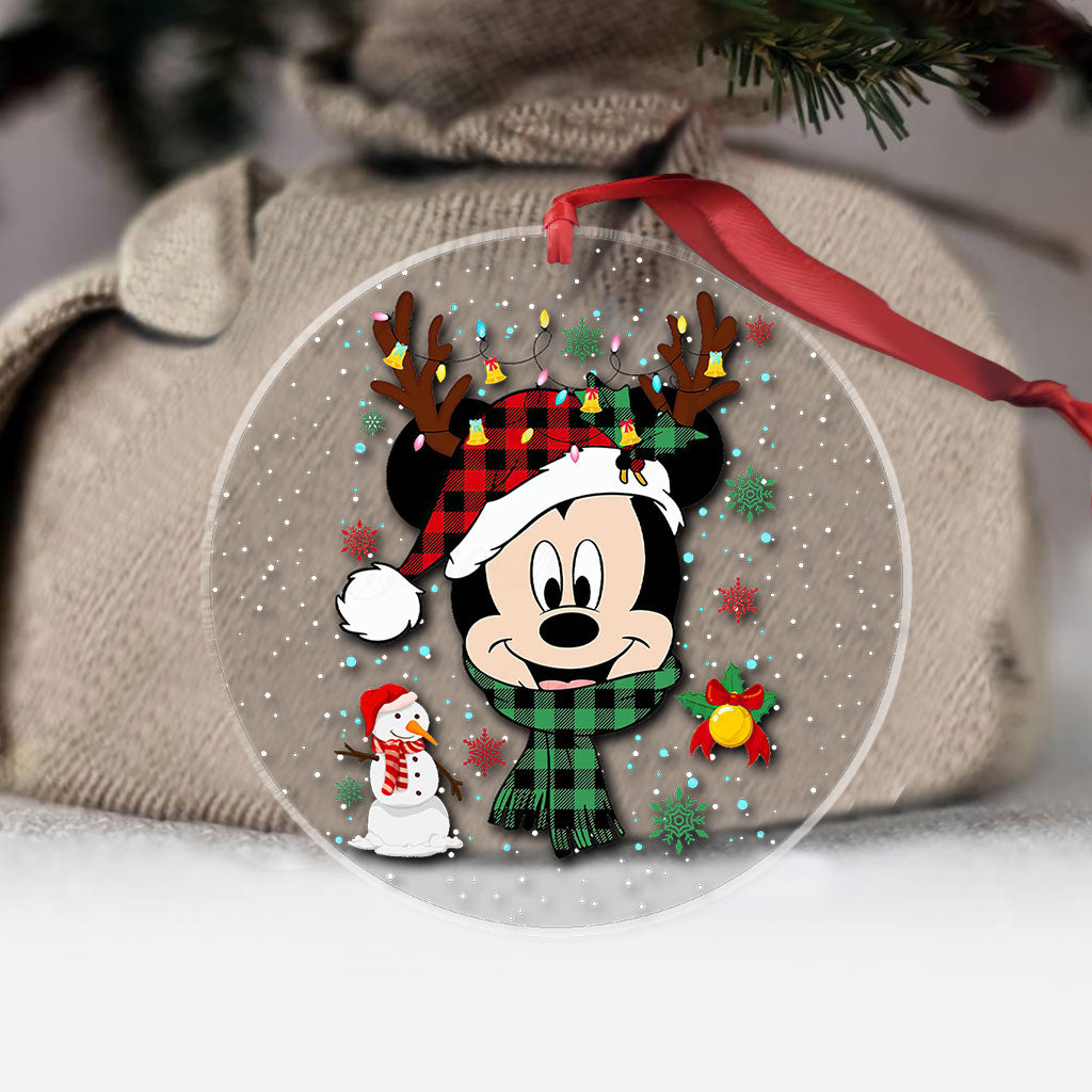 Personalized Acrylic Christmas Ornament with Custom Design One-sided Ornament GradoCreations