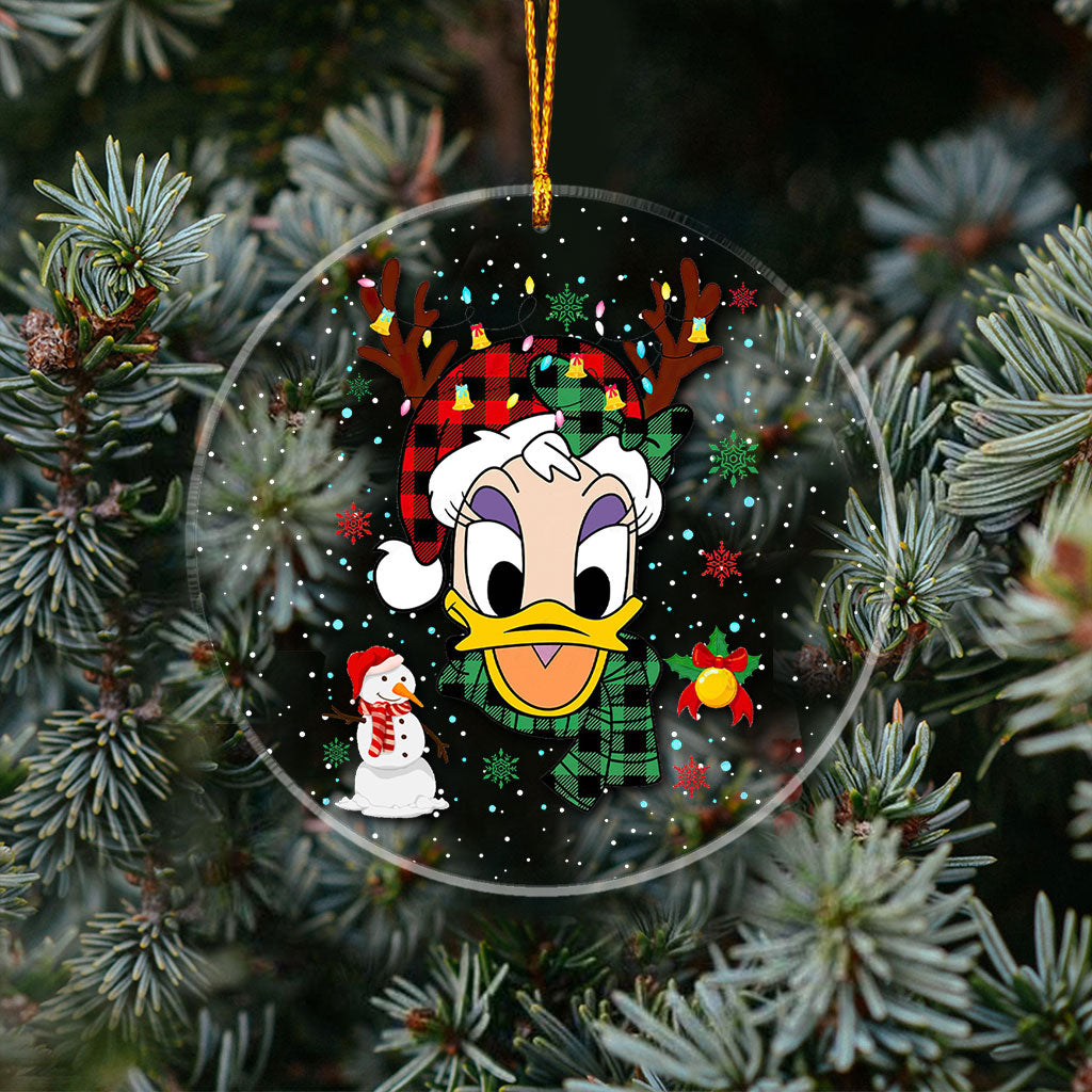 Personalized Acrylic Christmas Ornament with Custom Design One-sided Ornament GradoCreations