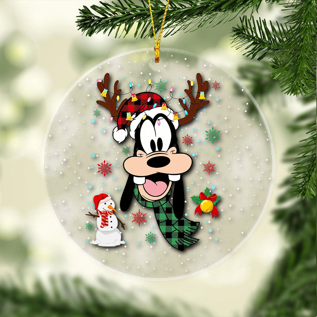 Personalized Acrylic Christmas Ornament with Custom Design One-sided Ornament GradoCreations