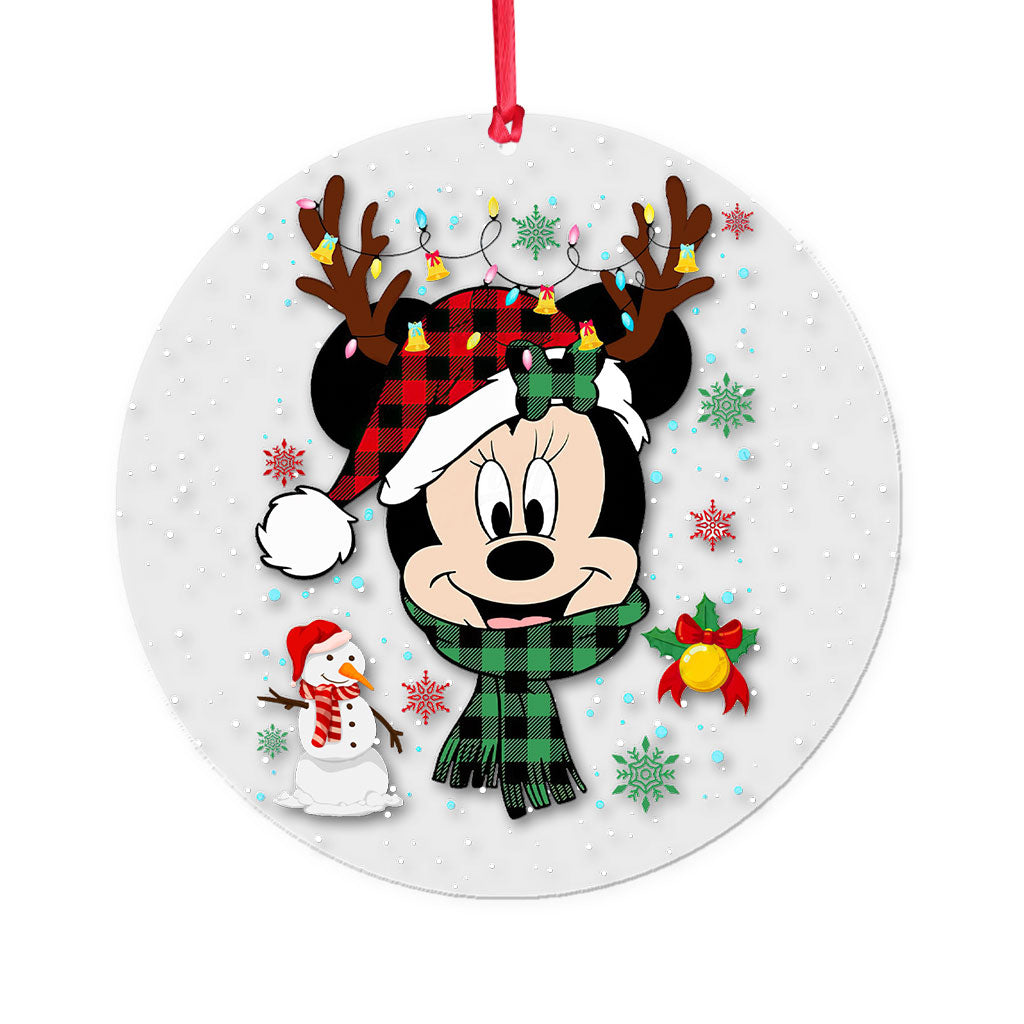 Personalized Acrylic Christmas Ornament with Custom Design One-sided Ornament GradoCreations