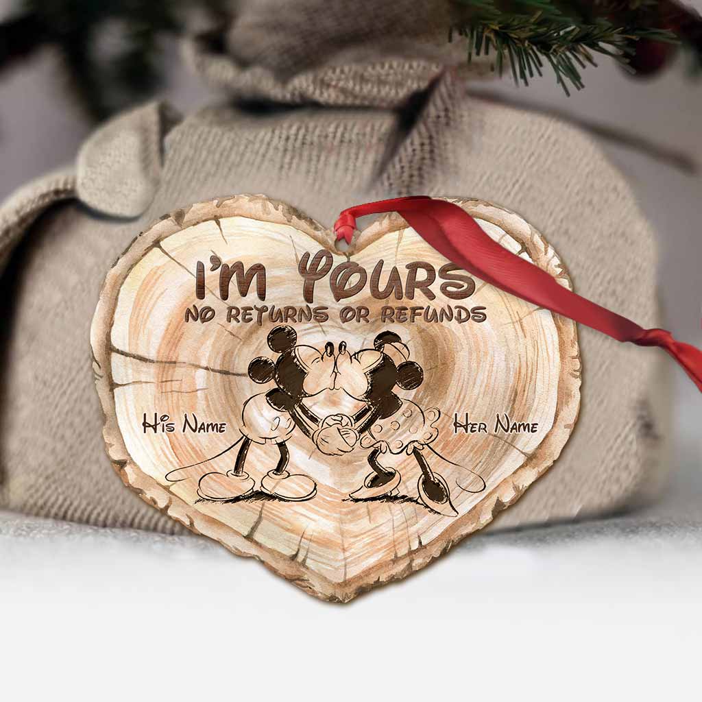 Personalized Christmas Mouse Ornament Customizable Gift for Couples Ornament GradoCreations