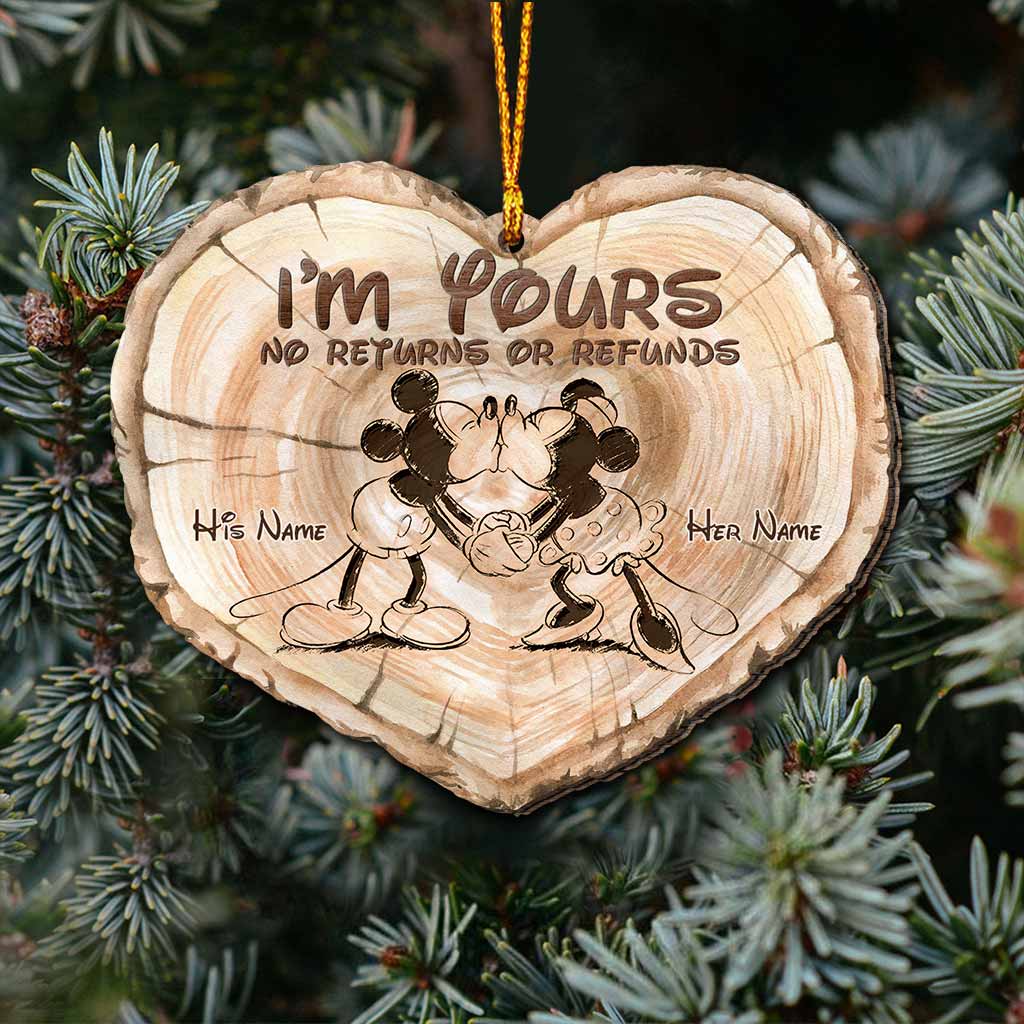 Personalized Christmas Mouse Ornament Customizable Gift for Couples Ornament GradoCreations