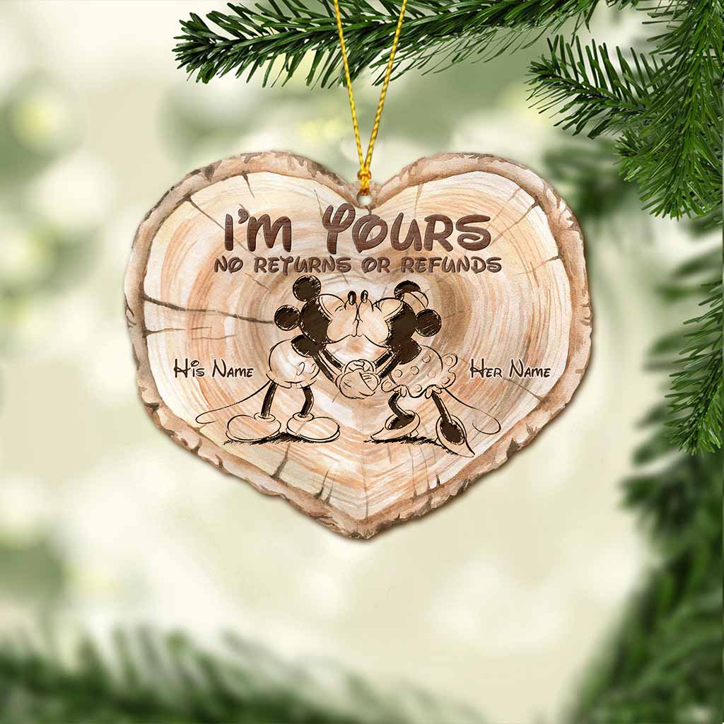 Personalized Christmas Mouse Ornament Customizable Gift for Couples Ornament GradoCreations