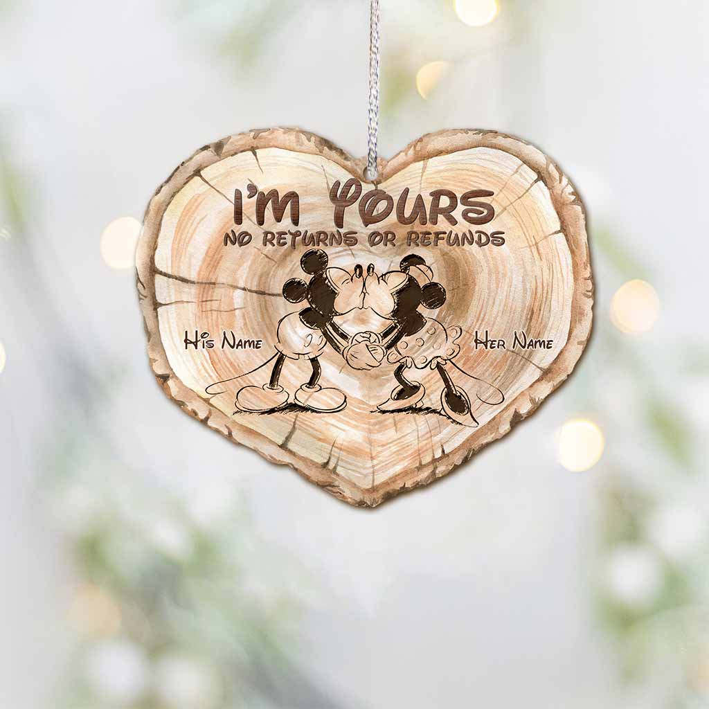 Personalized Christmas Mouse Ornament Customizable Gift for Couples Ornament GradoCreations