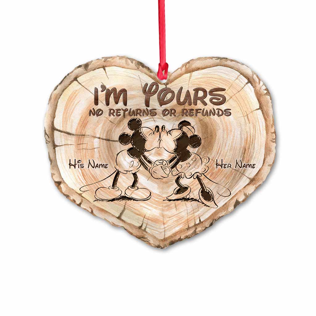 Personalized Christmas Mouse Ornament Customizable Gift for Couples Ornament GradoCreations