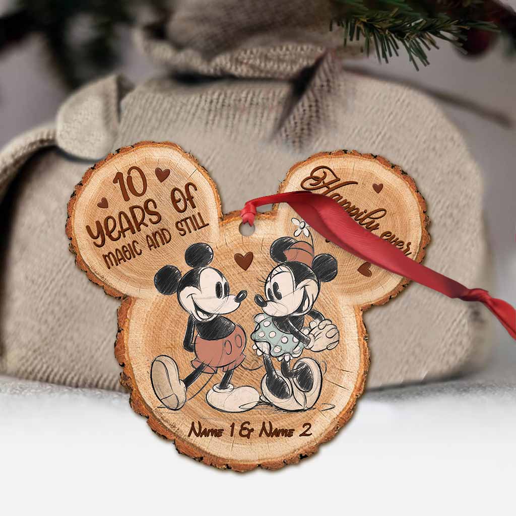 Personalized Christmas Mouse Ornament Custom Name Gift for Couples Ornament GradoCreations