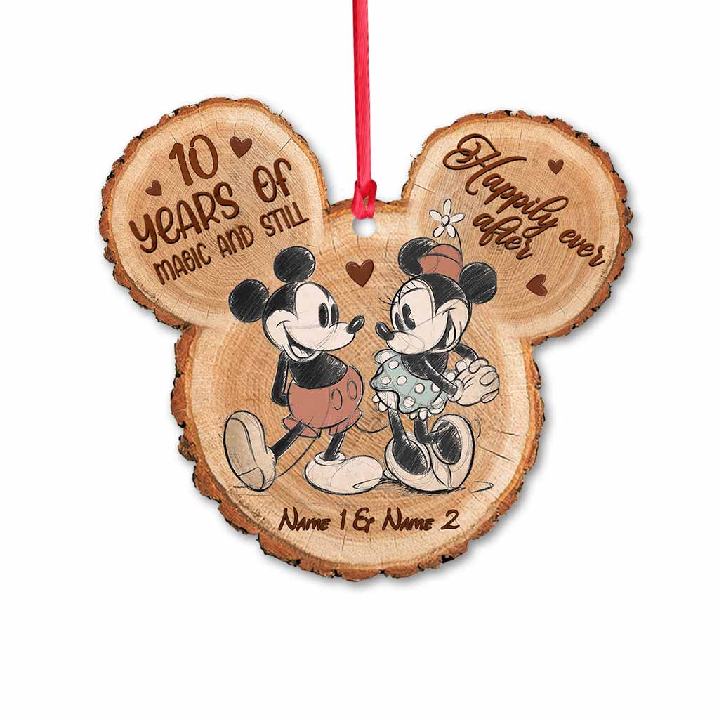 Personalized Christmas Mouse Ornament Custom Name Gift for Couples Ornament GradoCreations