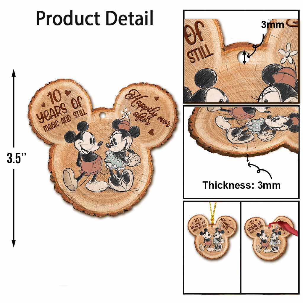 Personalized Christmas Mouse Ornament Custom Name Gift for Couples Ornament GradoCreations