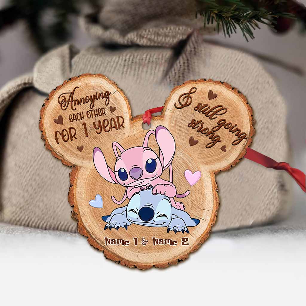 Personalized Christmas Ohana Ornament Custom Name Gift for Couples Ornament GradoCreations