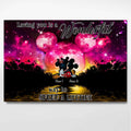 Personalized Couple Canvas Poster Loving You Gift for Anniversary Canvas and Poster GradoCreations