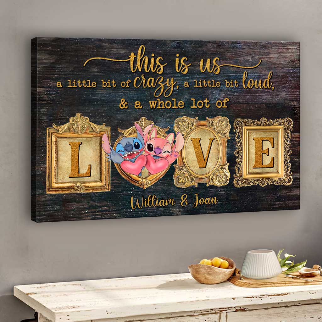Personalized Ohana Canvas Print Custom Names Couple Gift Canvas and Poster GradoCreations