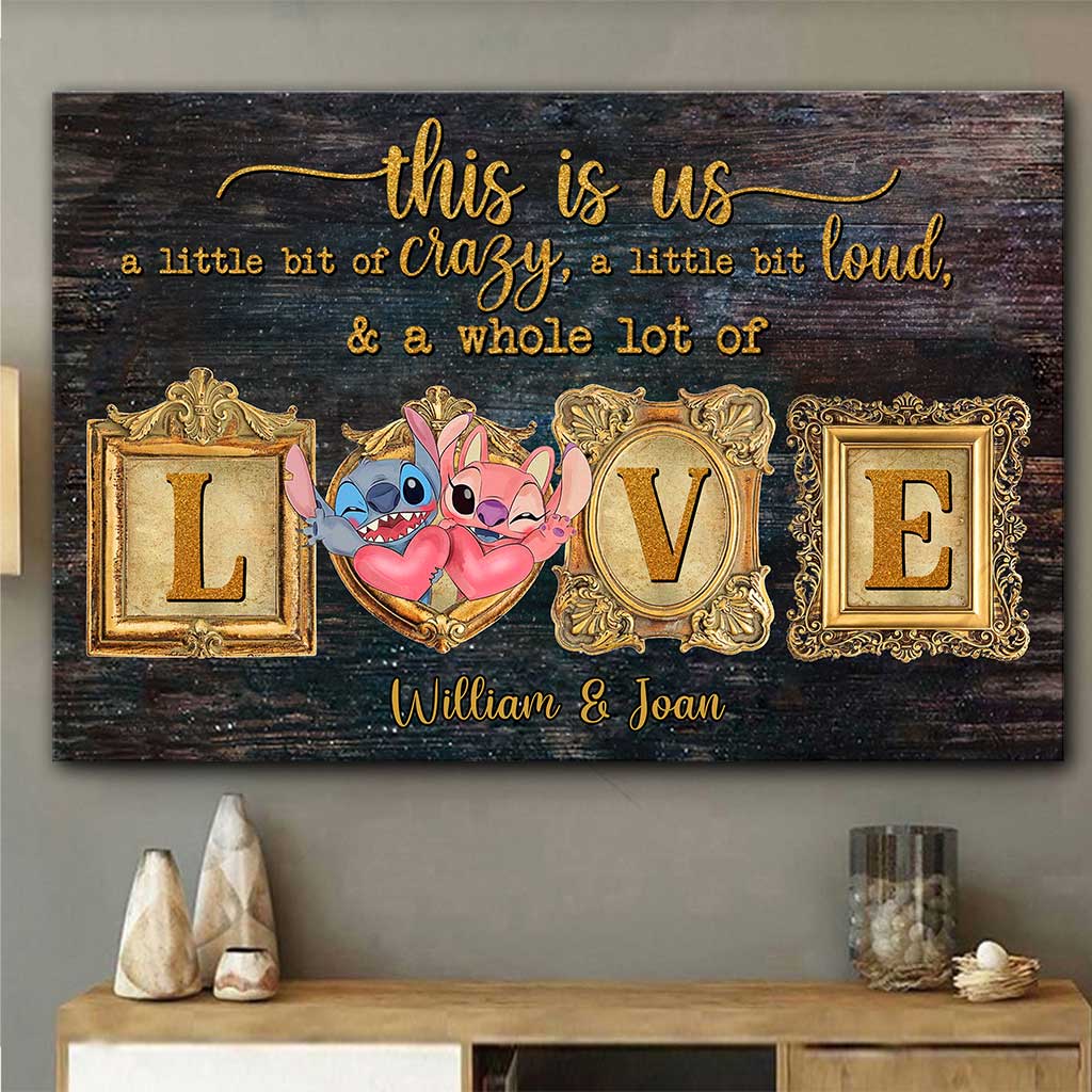 Personalized Ohana Canvas Print Custom Names Couple Gift Canvas and Poster GradoCreations