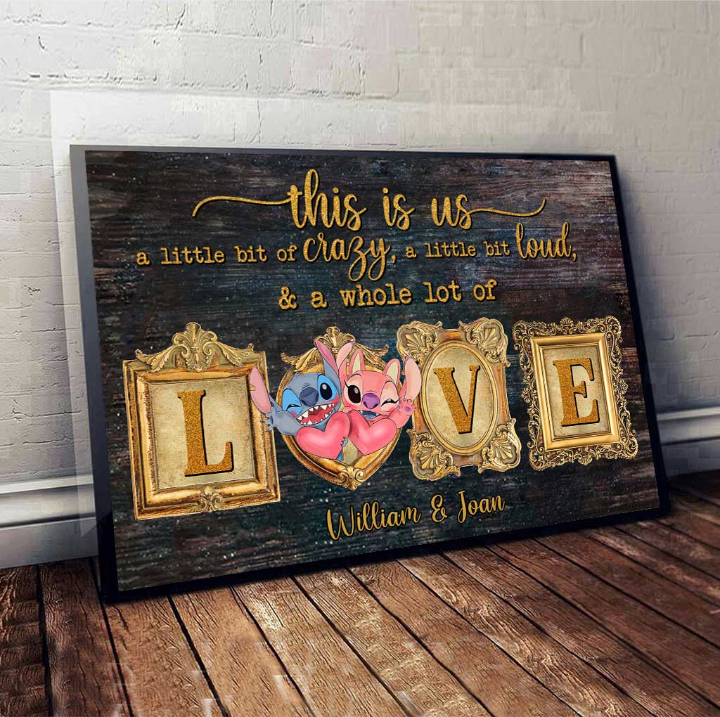 Personalized Ohana Canvas Print Custom Names Couple Gift Canvas and Poster GradoCreations