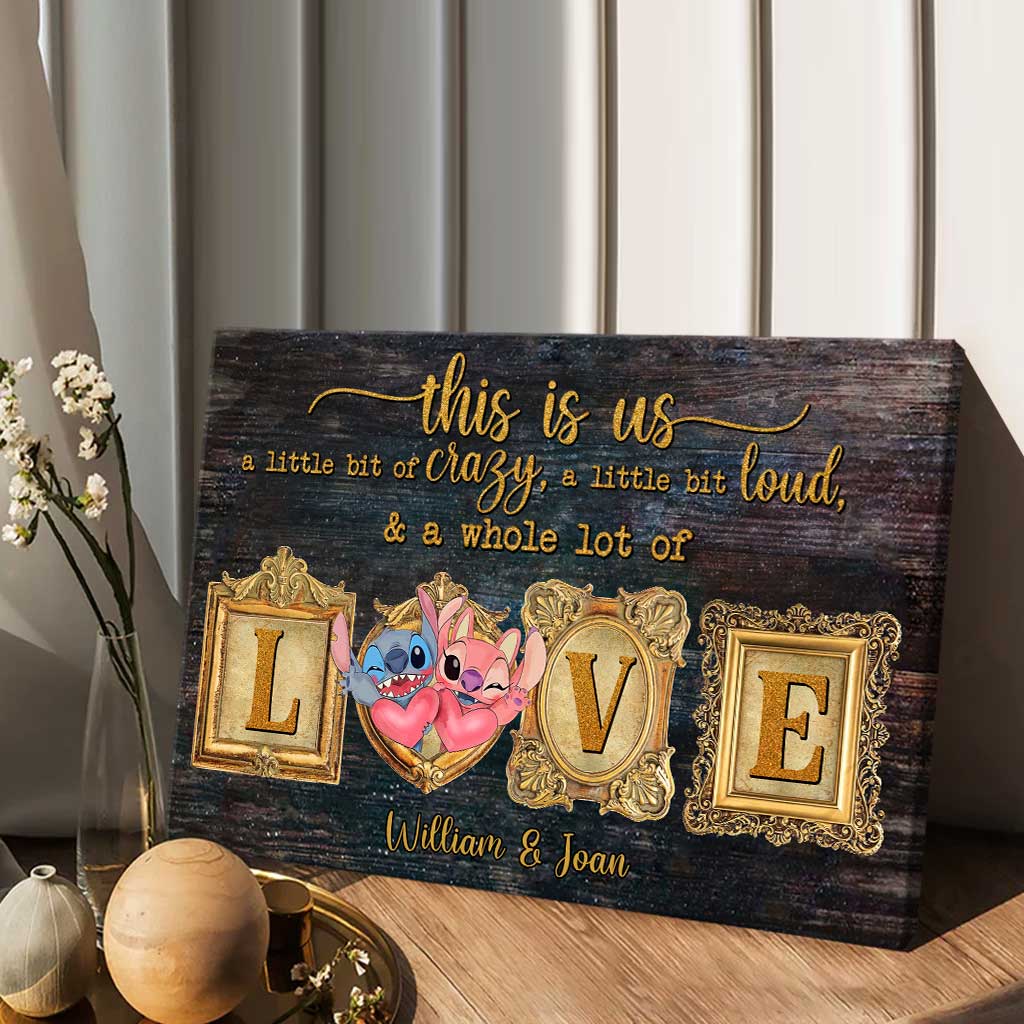 Personalized Ohana Canvas Print Custom Names Couple Gift Canvas and Poster GradoCreations