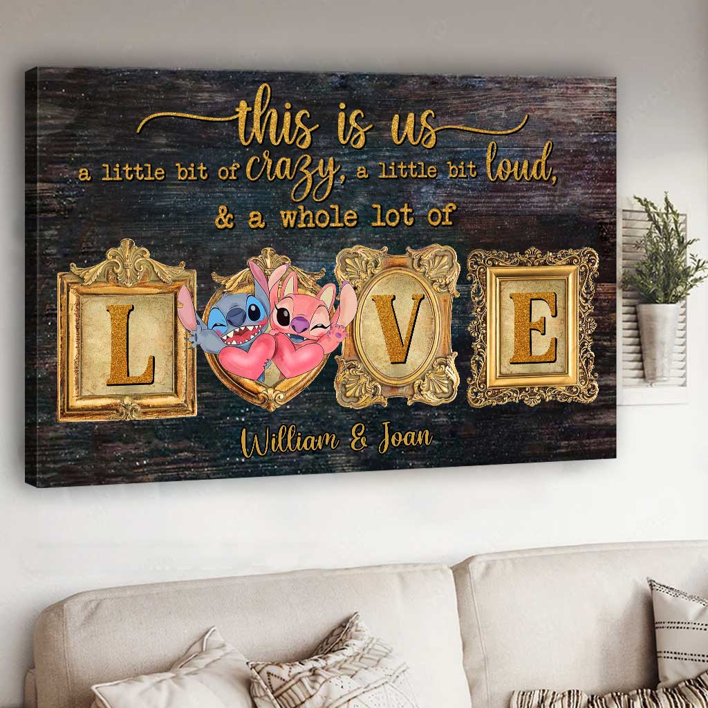 Personalized Ohana Canvas Print Custom Names Couple Gift Canvas and Poster GradoCreations