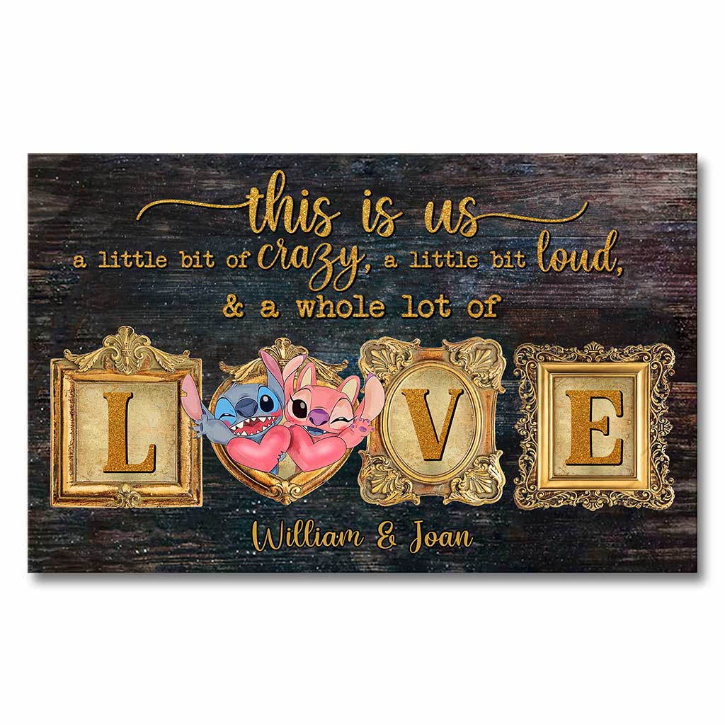 Personalized Ohana Canvas Print Custom Names Couple Gift Canvas and Poster GradoCreations