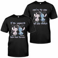 Personalized Ohana Couples T-shirt & Hoodie Gift Set T-shirt & Hoodie GradoCreations